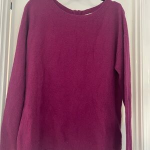 Caslon Women's Sweater in Deep Magenta